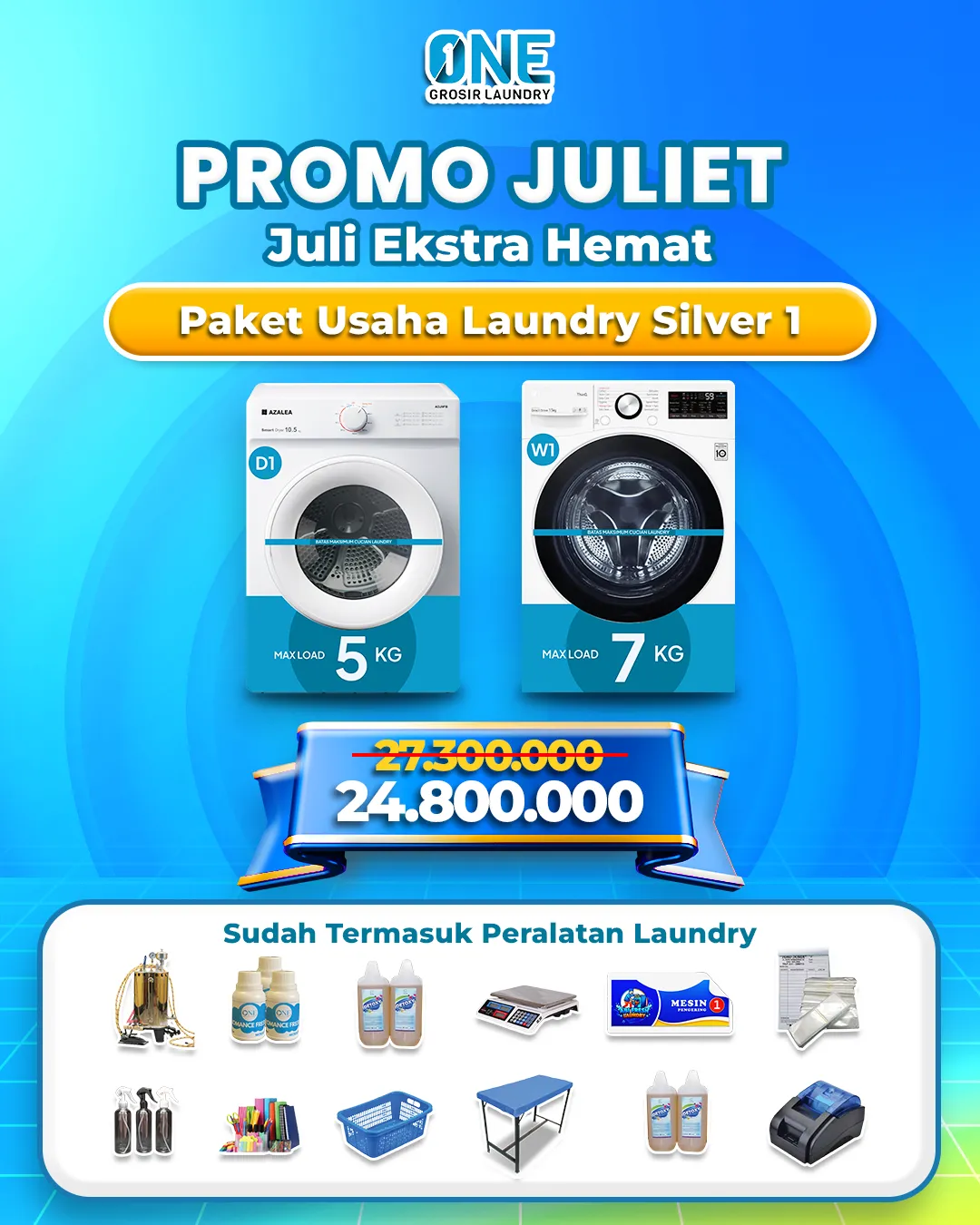 Promo Paket Usaha Laundry Terlengkap dan Termurah 